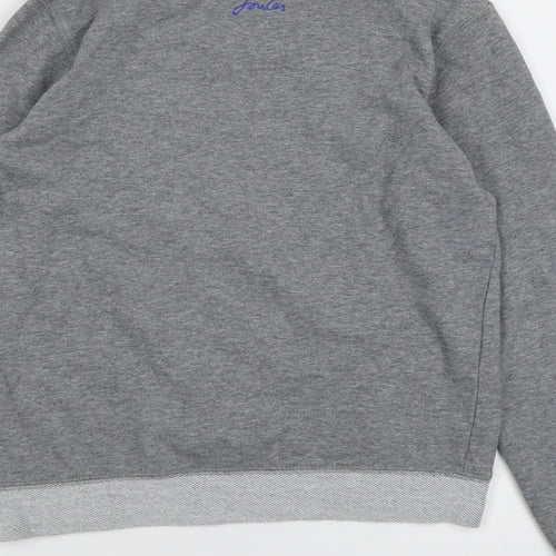 Joules Boys Grey Cotton Pullover Sweatshirt Size 11-12 Years Pullover - Gorilla
