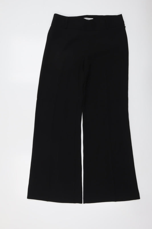 NEXT Womens Black Polyester Dress Pants Trousers Size 6 L29 in Regular Zip