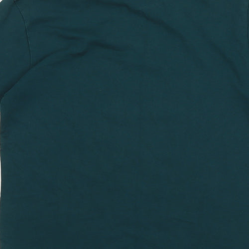 NEXT Boys Green Cotton Basic T-Shirt Size 11 Years Round Neck Pullover - Gamer