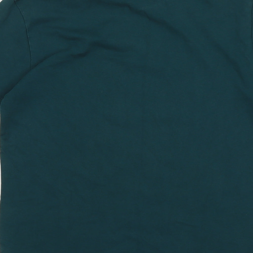 NEXT Boys Green Cotton Basic T-Shirt Size 11 Years Round Neck Pullover - Gamer