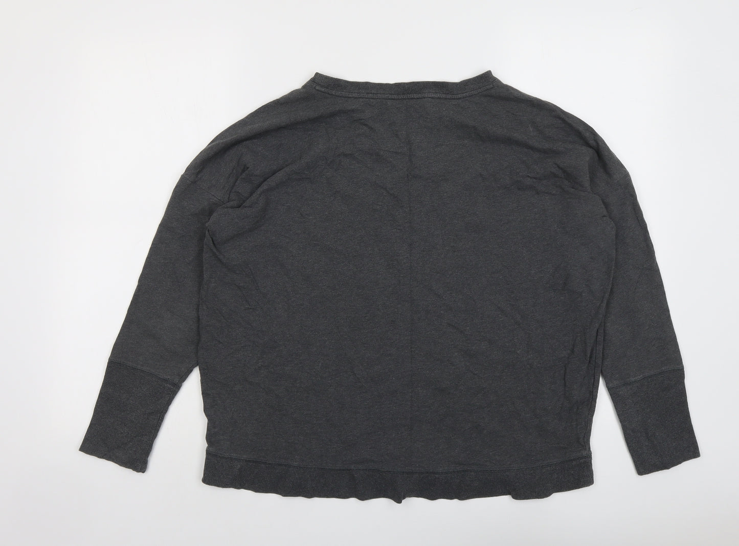 Seasalt Womens Grey Cotton Pullover Sweatshirt Size 12 Pullover