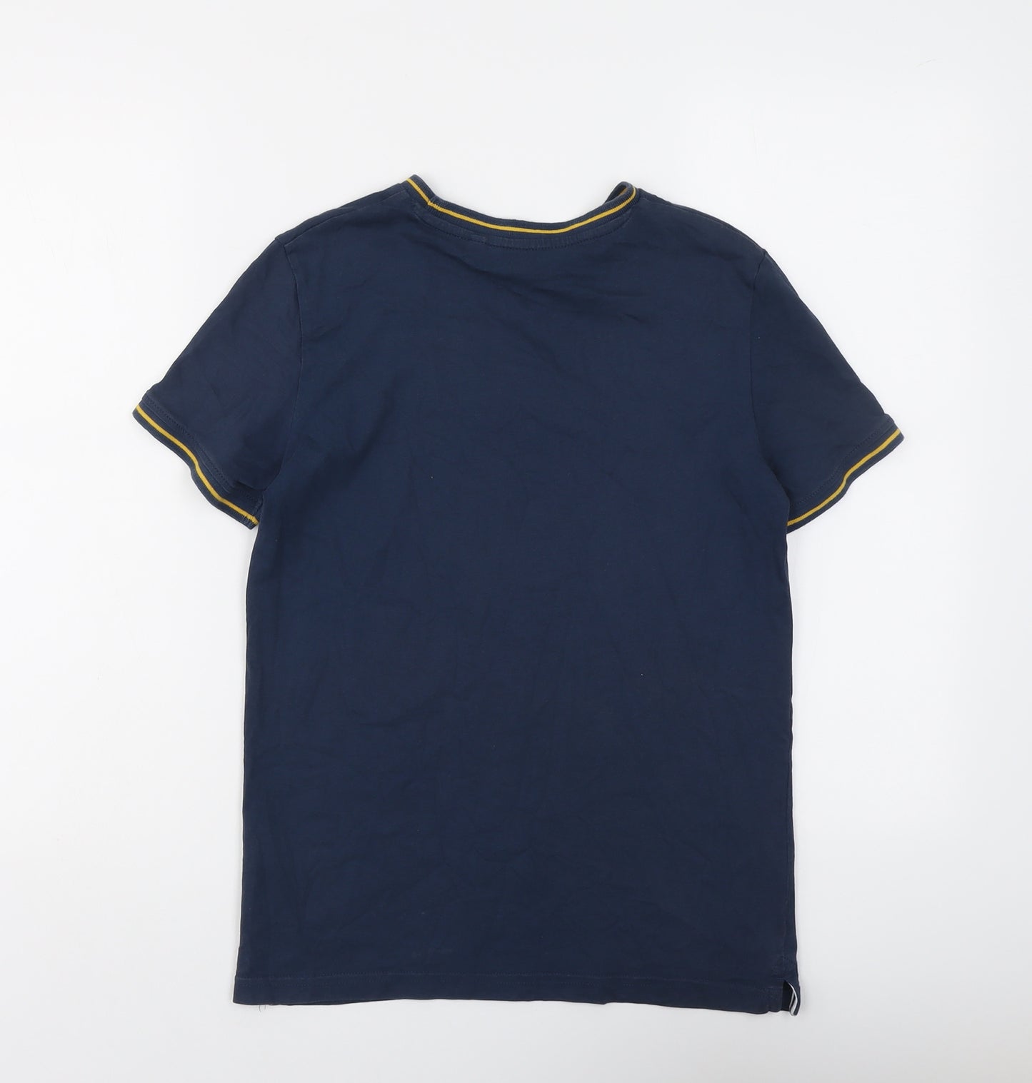 NEXT Boys Blue Cotton Basic T-Shirt Size 11 Years Round Neck Pullover