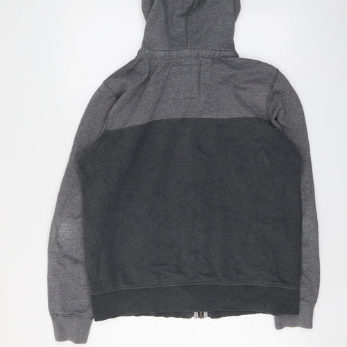 Fat Face Mens Grey Cotton Full Zip Hoodie Size M