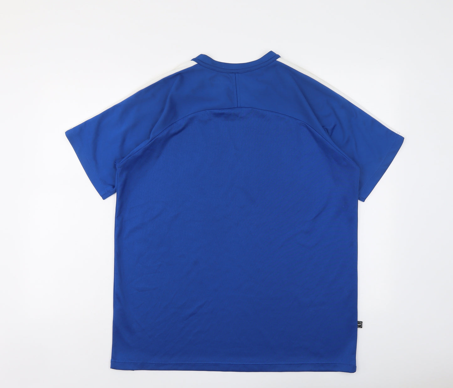 Slazenger Mens Blue Colourblock Polyester T-Shirt Size M Round Neck