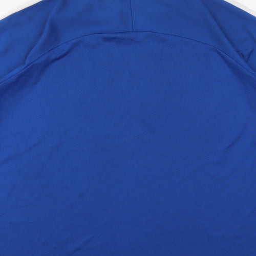 Slazenger Mens Blue Colourblock Polyester T-Shirt Size M Round Neck