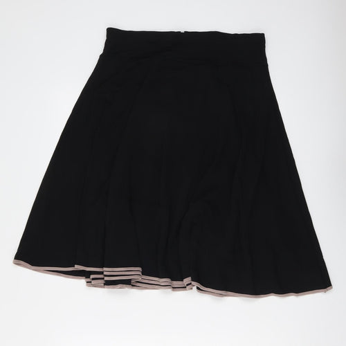 Coast Womens Black Viscose Swing Skirt Size 12