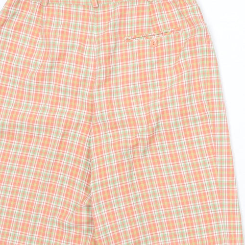 Alice Collins Womens Multicoloured Geometric Polyester Basic Shorts Size 12 Regular Zip
