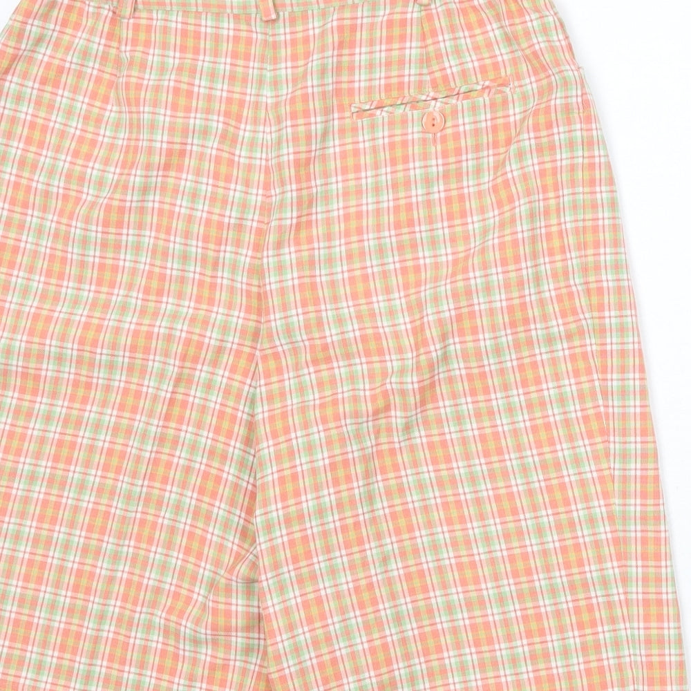 Alice Collins Womens Multicoloured Geometric Polyester Basic Shorts Size 12 Regular Zip