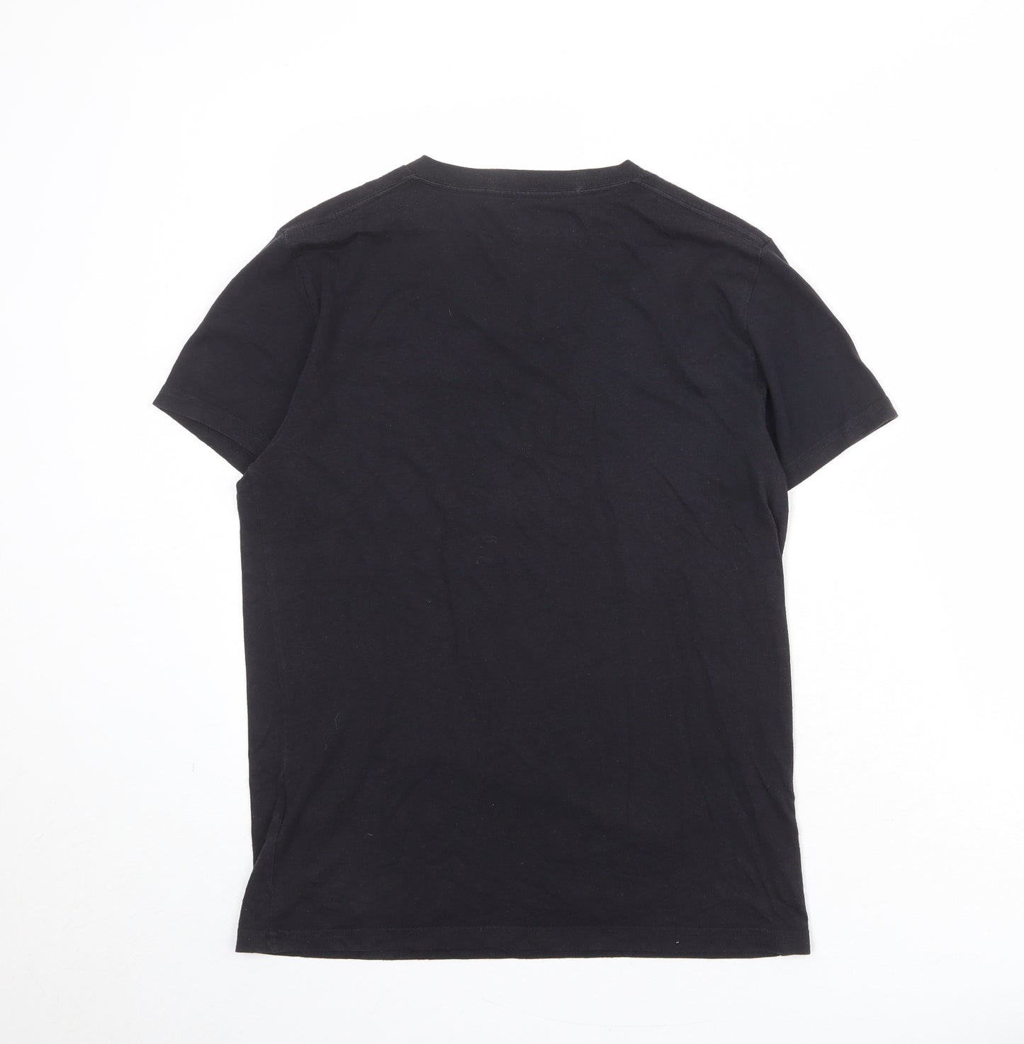 Hollister Mens Black Cotton T-Shirt Size XS V-Neck