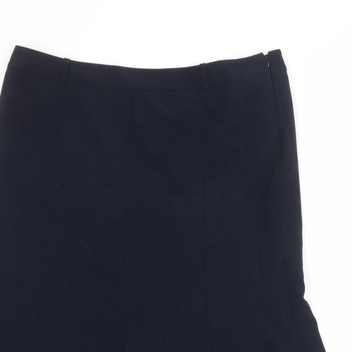 CC Womens Blue Polyester Swing Skirt Size 18 Zip