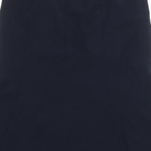 CC Womens Blue Polyester Swing Skirt Size 18 Zip