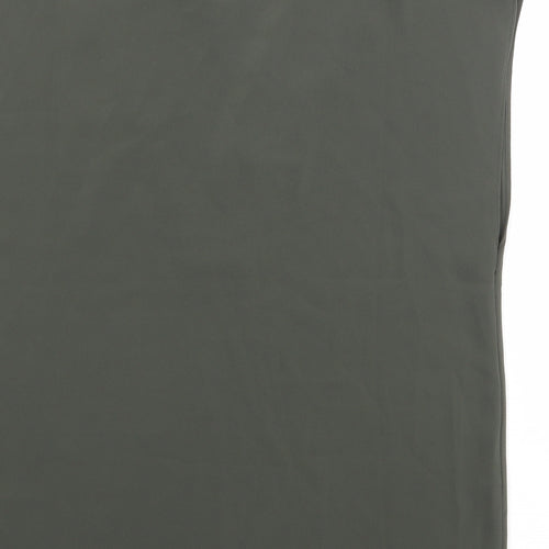H&M Womens Green Polyester Basic Blouse Size 10 V-Neck