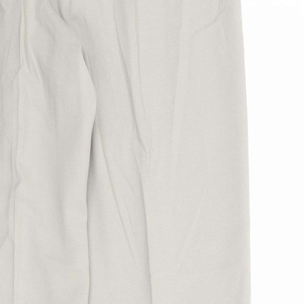 Planet Womens Beige Viscose Trousers Size 14 Regular Zip