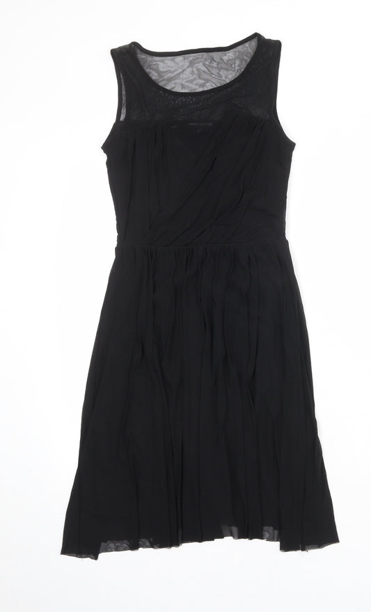 Warehouse Womens Black Polyester Tank Dress Size 10 Round Neck Pullover