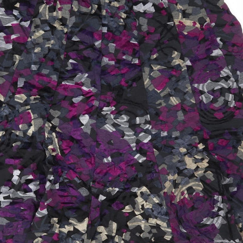 Per Una Womens Multicoloured Geometric Polyester Swing Skirt Size 12