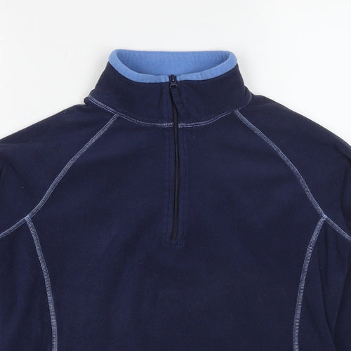 Mountain Warehouse Womens Blue Polyester Pullover Sweatshirt Size 10 Pullover