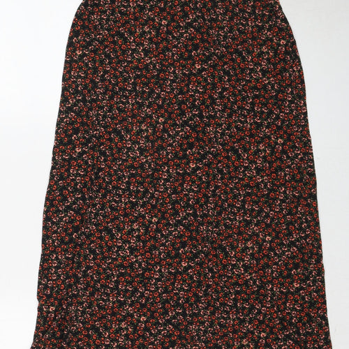 New Look Womens Multicoloured Floral Viscose Peasant Skirt Size 10