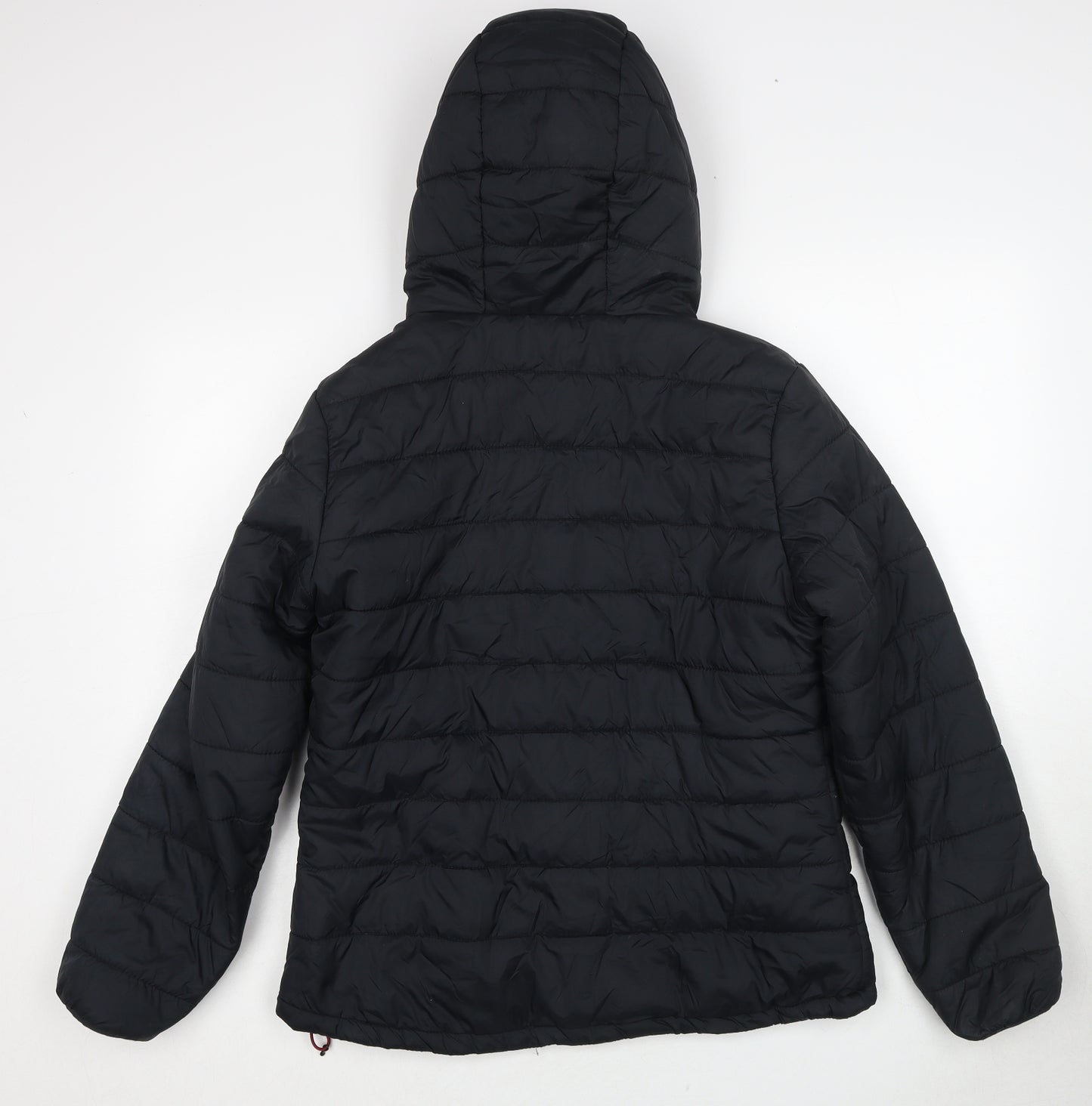 Freedom Trail Womens Black Quilted Jacket Size 14 Zip