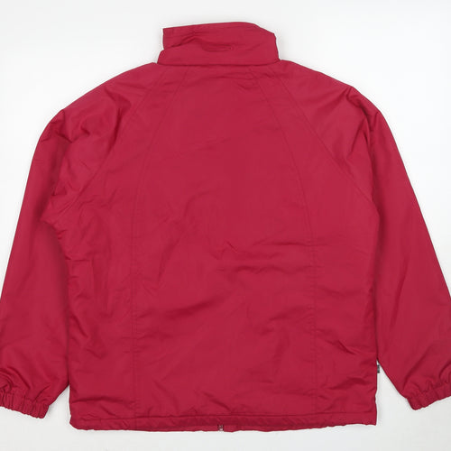 Mountain Life Womens Pink Windbreaker Jacket Size 12 Zip