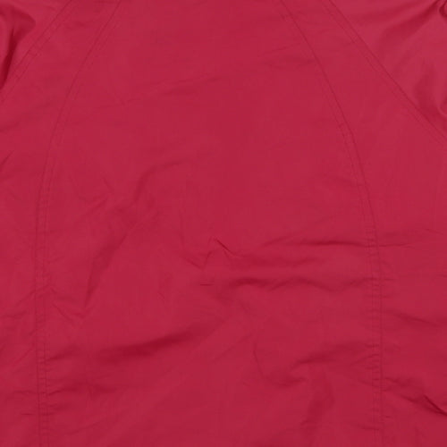 Mountain Life Womens Pink Windbreaker Jacket Size 12 Zip