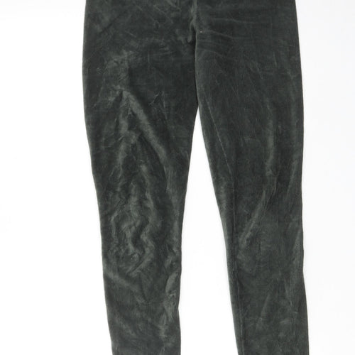 Marks and Spencer Womens Green Cotton Jegging Trousers Size 10 Regular