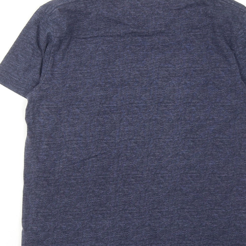 Hollister Mens Blue Cotton T-Shirt Size S Round Neck