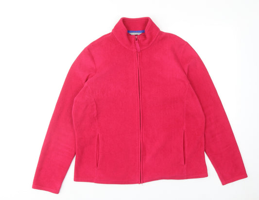 Marks and Spencer Womens Pink Jacket Size 18 Zip