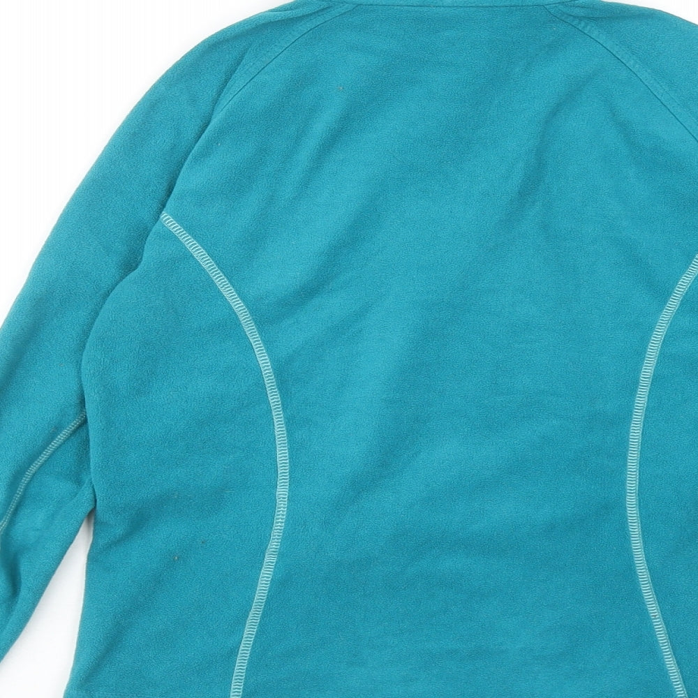 Mountain Hardwear Womens Blue Polyester Pullover Sweatshirt Size XS Zip