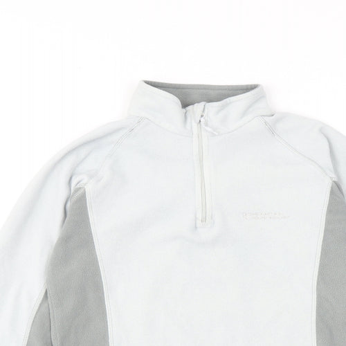 Mountain Warehouse Womens Grey Colourblock Polyester Pullover Sweatshirt Size 8 Zip