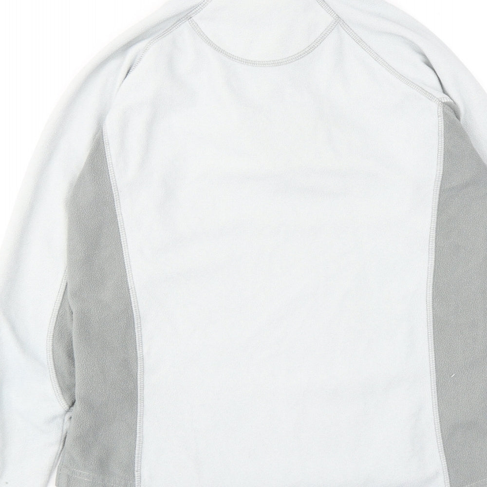Mountain Warehouse Womens Grey Colourblock Polyester Pullover Sweatshirt Size 8 Zip