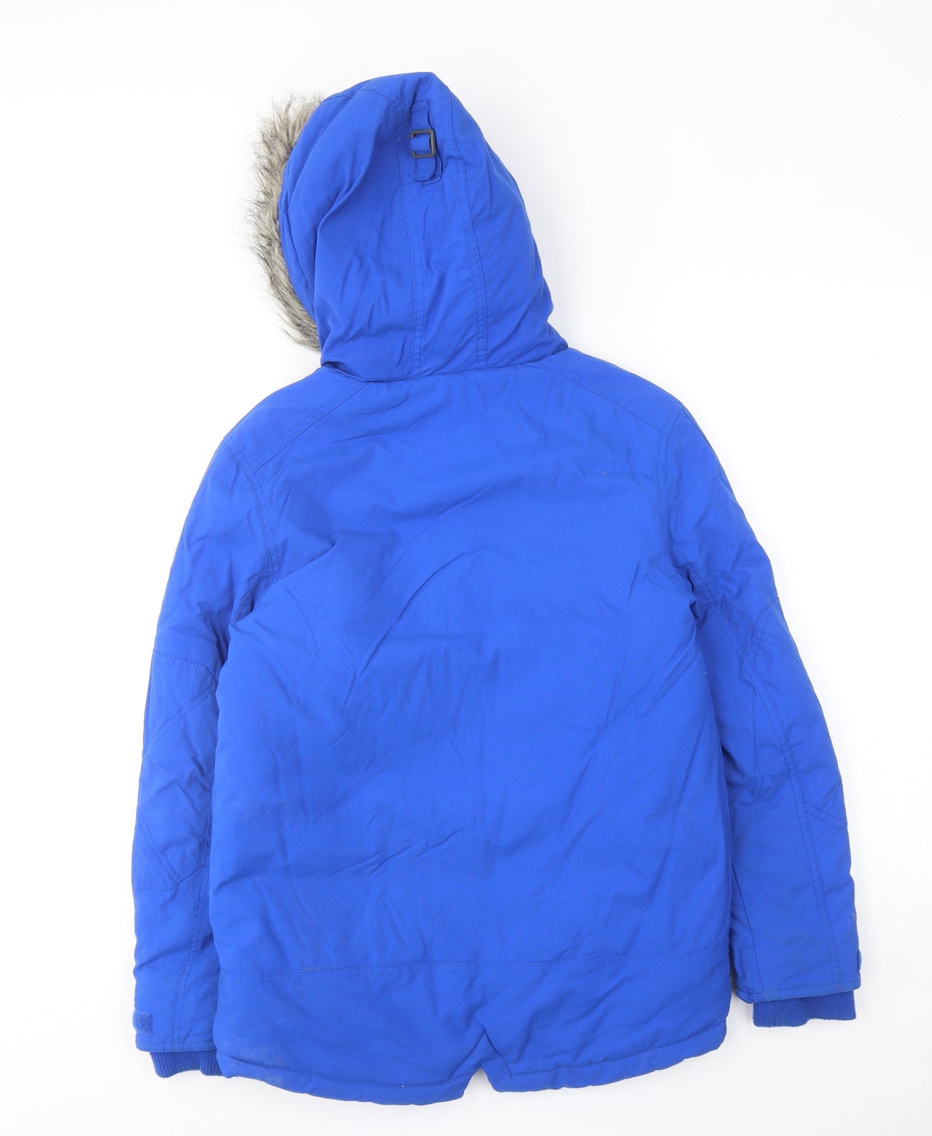 Marks and Spencer Boys Blue Windbreaker Jacket Size 11-12 Years Zip
