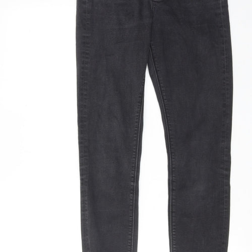 ASOS Womens Black Cotton Skinny Jeans Size 28 in L34 in Regular Zip