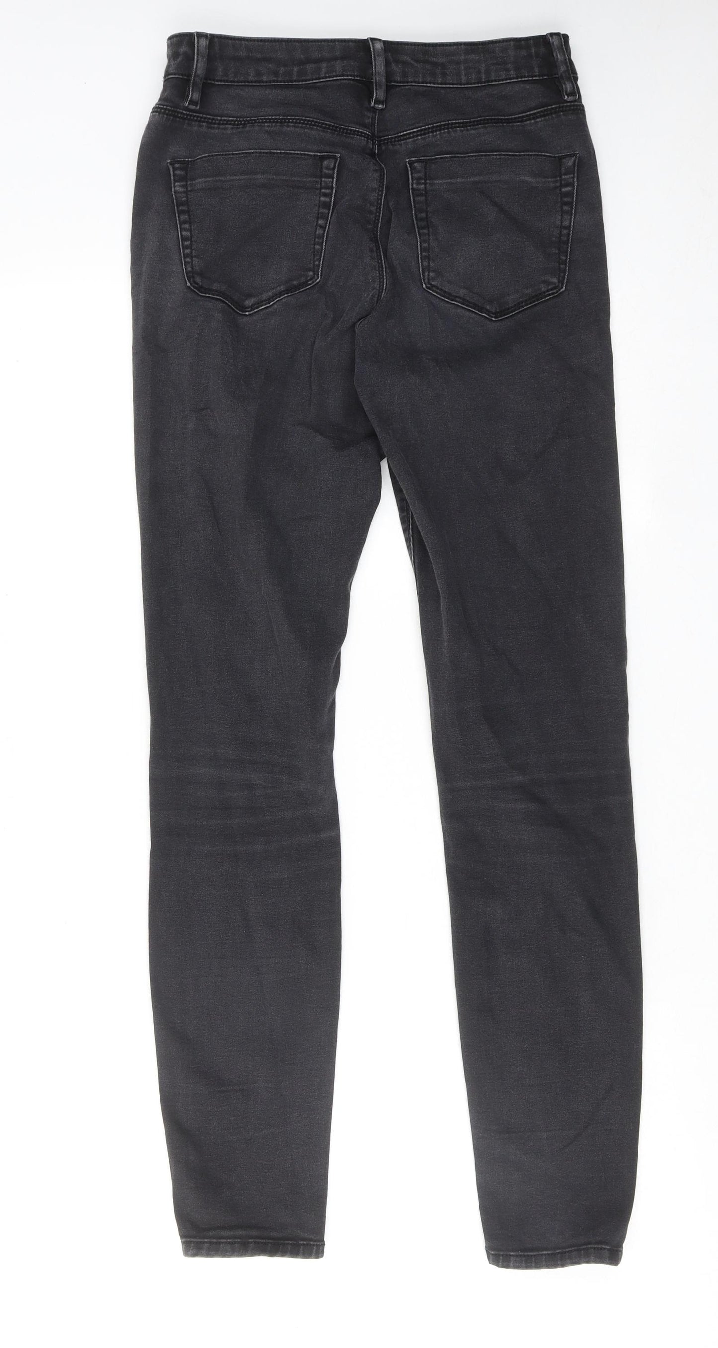 ASOS Womens Black Cotton Skinny Jeans Size 28 in L34 in Regular Zip