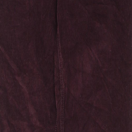 Firetrap Womens Purple Cotton Trousers Size 14 Regular Zip