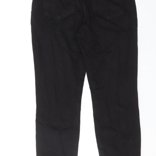 NYDJ Womens Black Cotton Skinny Jeans Size 8 Regular Zip