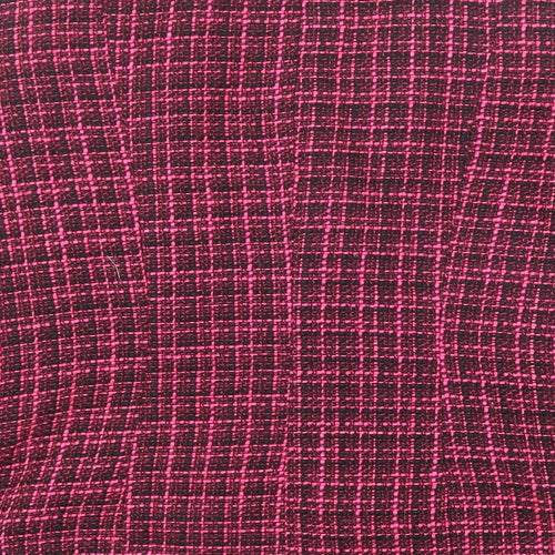 Wardrobe Womens Pink Plaid Jacket Blazer Size 18 Button