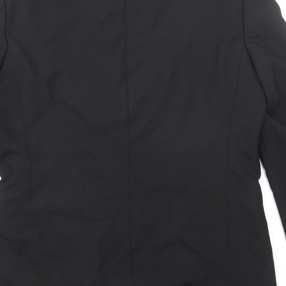 Leonards Mens Black Polyester Jacket Suit Jacket Size 42 Regular