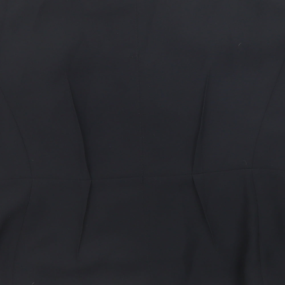 NEXT Womens Black Jacket Blazer Size 12 Snap - Open