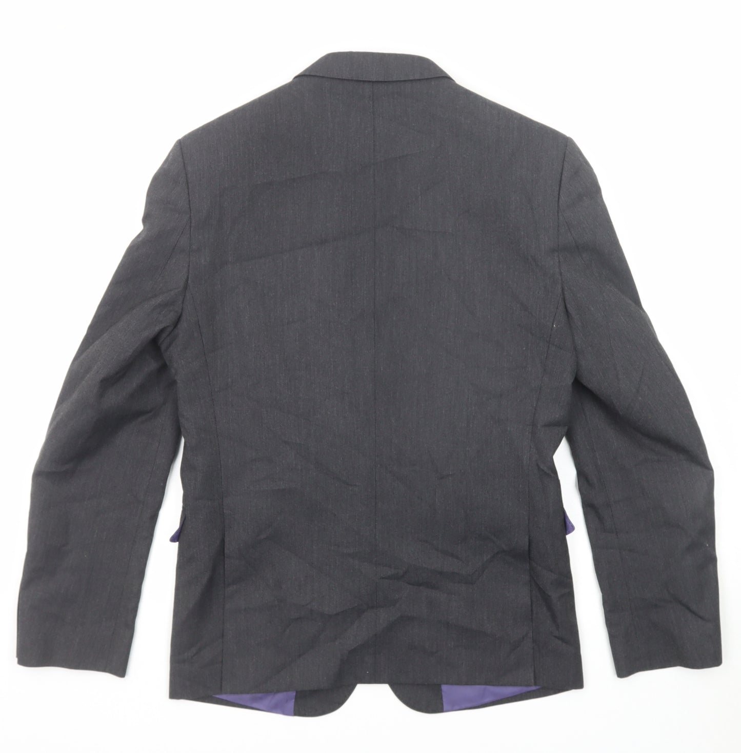 Marks and Spencer Mens Grey Polyester Jacket Suit Jacket Size 36 Regular