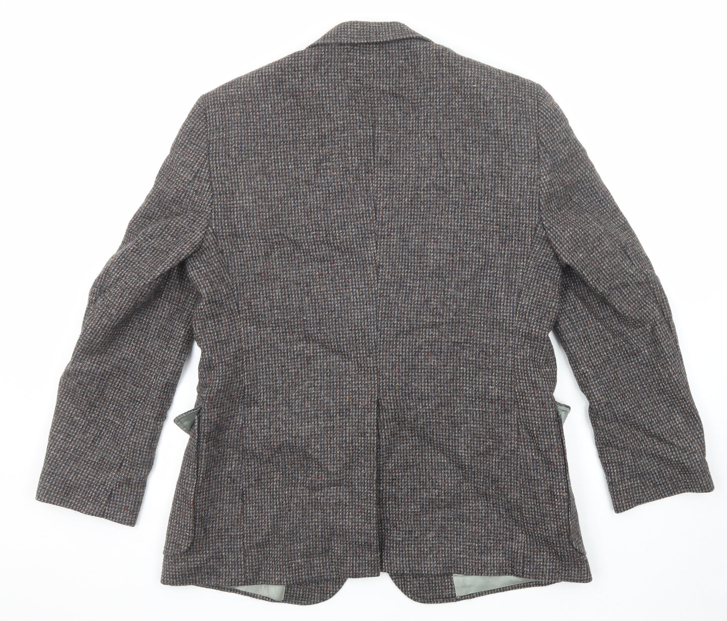 Haggar Mens Multicoloured Geometric Wool Jacket Blazer Size 40 Regular