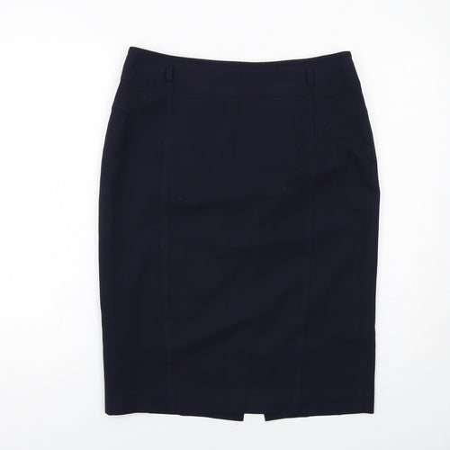 NEXT Womens Blue Polyester Straight & Pencil Skirt Size 12 Zip