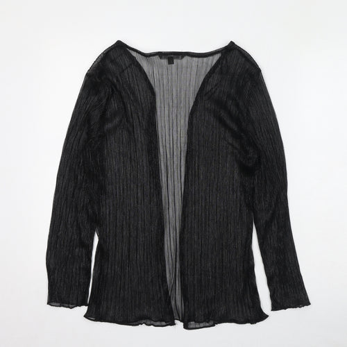 Bonmarché Womens Black Polyester Kimono T-Shirt Size 16 V-Neck