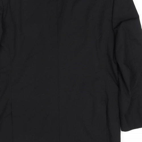 Moss Bros Mens Black Polyester Tuxedo Suit Jacket Size 44 Regular