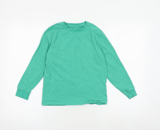 NEXT Boys Green 100% Cotton Pullover T-Shirt Size 9 Years Crew Neck Pullover