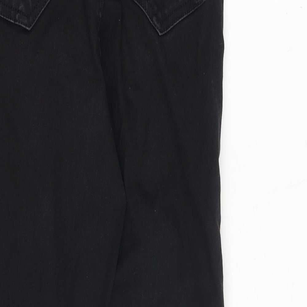 ASOS Womens Black Cotton Skinny Jeans Size 28 in Slim Zip