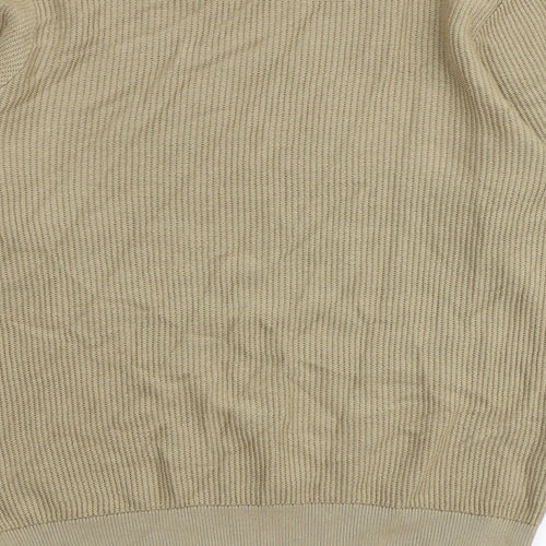 Autograph Mens Brown Round Neck Cotton Pullover Jumper Size M Long Sleeve