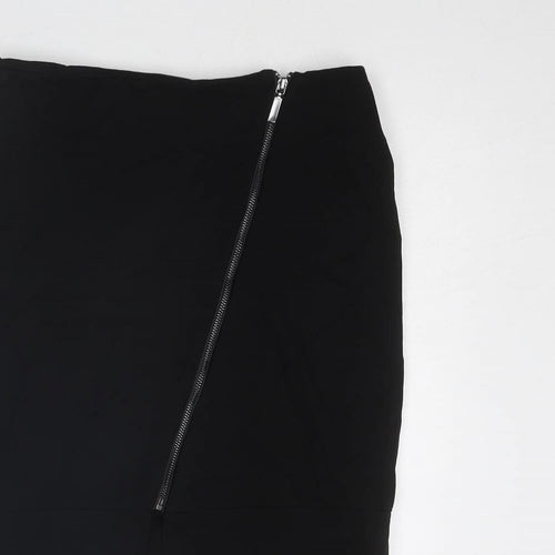 Only Womens Black Polyester Straight & Pencil Skirt Size 28 in Zip