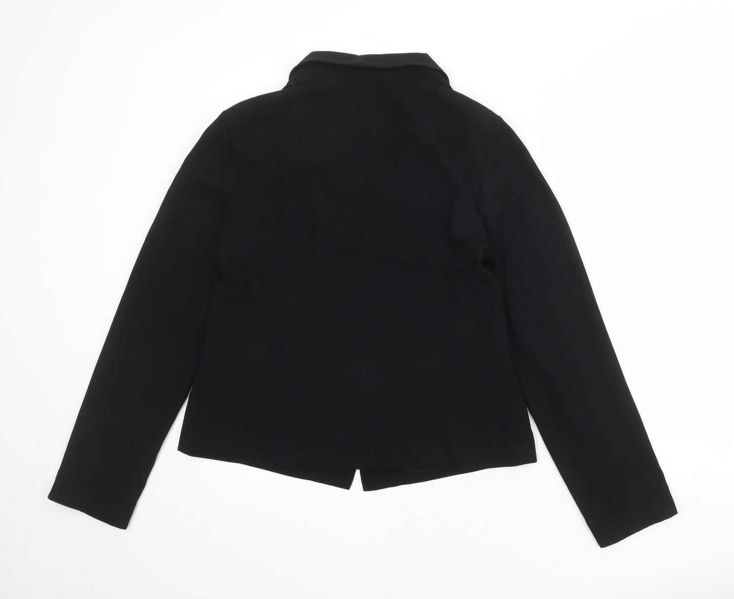 New Look Womens Black Polyester Jacket Blazer Size 12 - Open