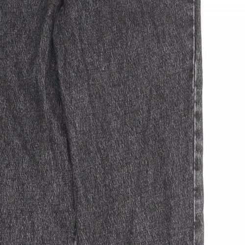 Mascoti Mens Grey Cotton Straight Jeans Size 30 in Regular Zip