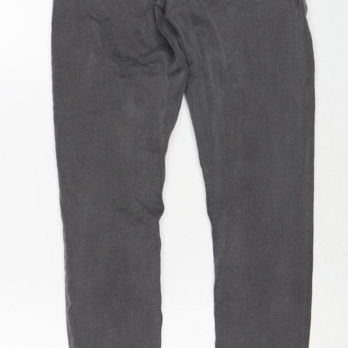 Dorothy Perkins Womens Grey Cotton Skinny Jeans Size 6 Regular Zip
